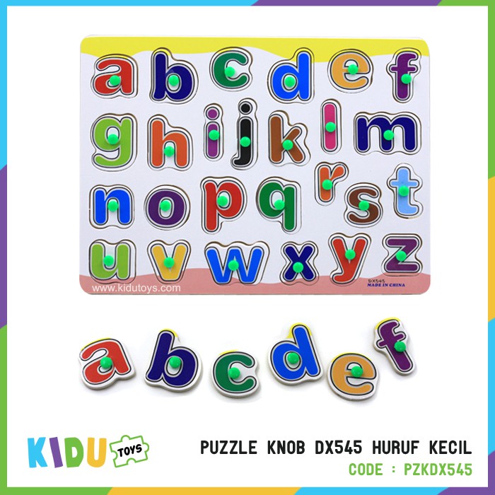 Mainan Puzzle Anak Puzzle Knob Huruf (PART 1) Kidu Toys