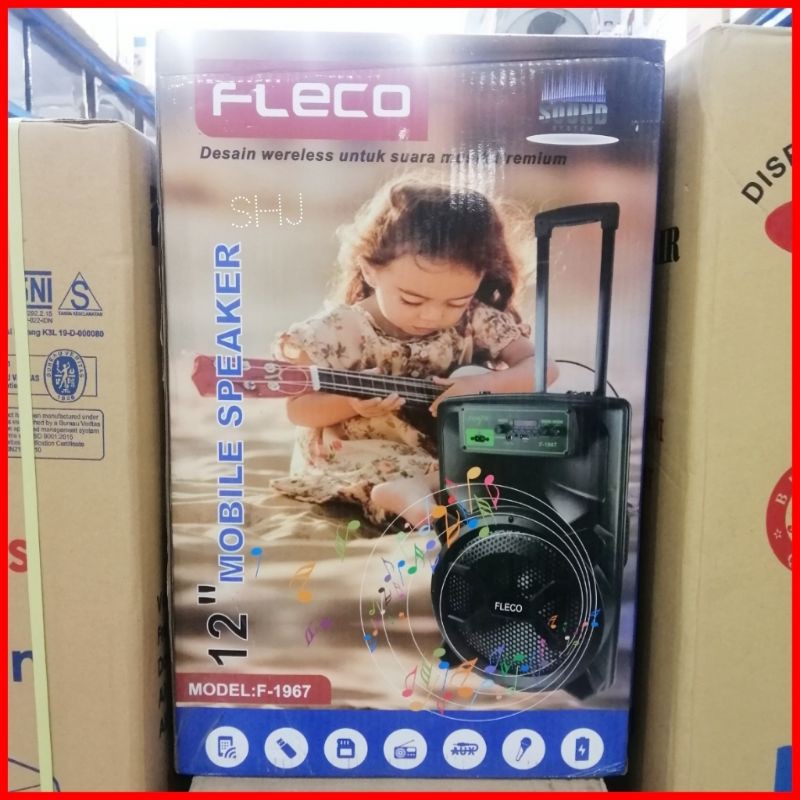 Speaker Fleco 12 Inch F-1967/Speaker Bluetooth/Speaker Portable/Speaker Multimedia