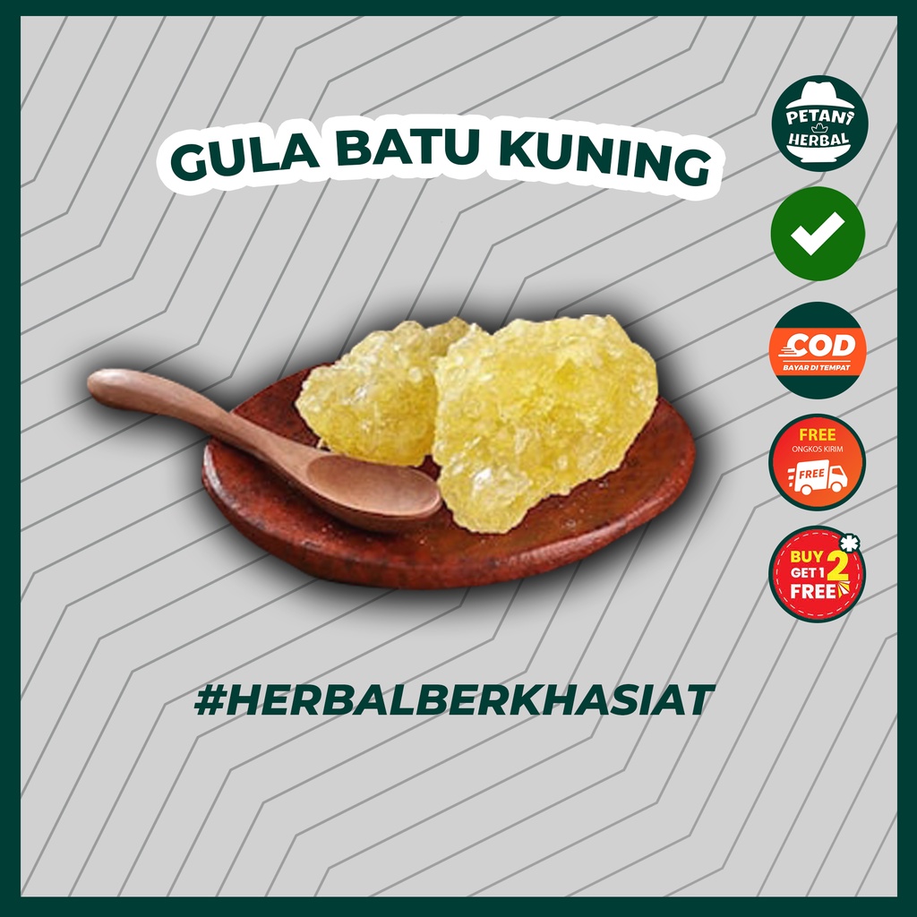 

GULA BATU KUNING ORGANIK ASLI ROCK SUGAR ORGANIC POTONGAN 100 GRAM