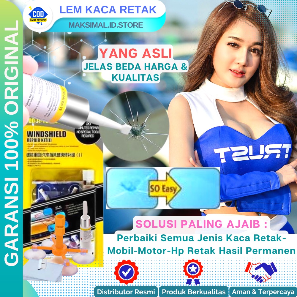 Lem Kaca Retak Pecah Lem Ajaib Reapir Mobil Spion Aquarium Lcd Hp Retak Pecah Original Paling Ampuh