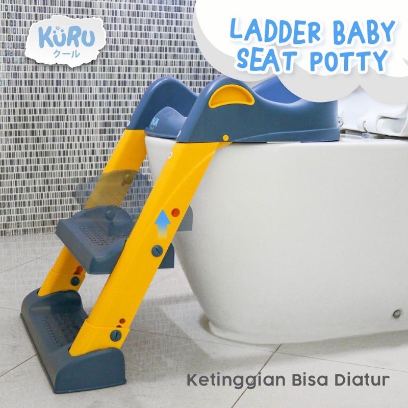 Kuru Potty Training Ladder Step Pispot Alas Kloset Tangga Anak Bayi Latihan Toilet Training Anak