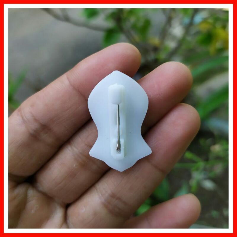 pin bros terompah nabi/terompah mini akrilik 3x1,8cm/capal-1