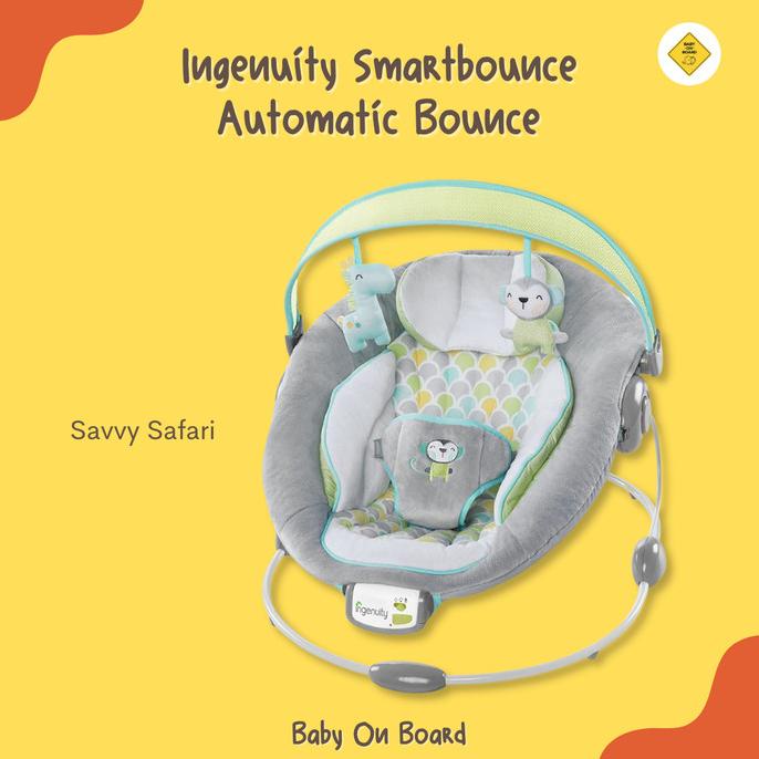 Brightstarts ingenuity soothe & delight smartbounce automatic bouncer HARGA DISKON