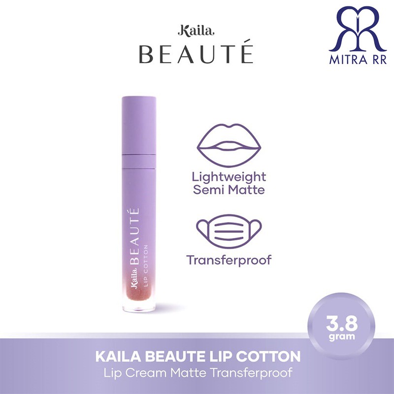 Kaila Beaute Lip Cotton | Lip Cream Matte Tahan Lama Transferproof Lipstick