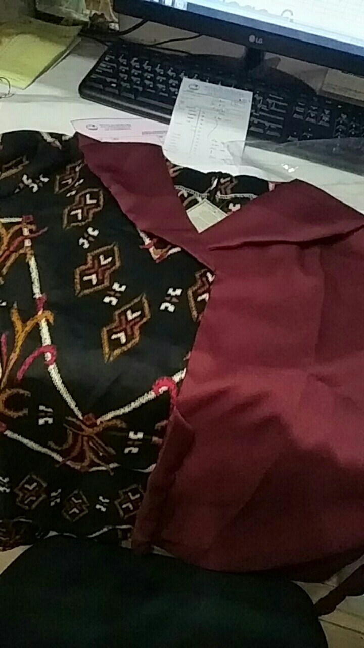 Atasan Batik Dolby Dolbi Dobby Doby Tenun Sutra Tulis Halus Katun Atbm Baron ,sarombit Atasan Ruby