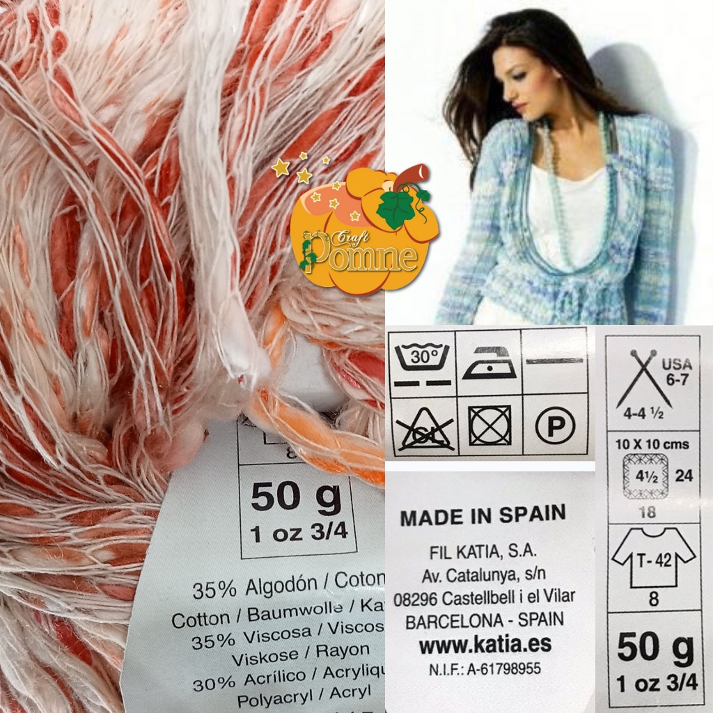 BENANG RAJUT PREMIUM IMPORT - KATIA HYDRA - MADE IN SPAIN PREMIUM KNITTING YARN