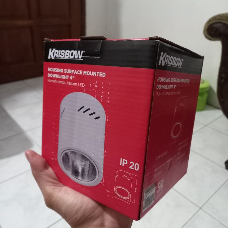 Housing Lampu Kanopi Downlight Gantung Krisbow