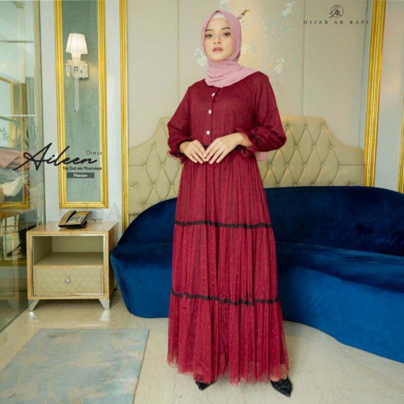 DRES AILEEN DRES KEKINIAN DRES ORI ARRAFI DRES BEST SELLER TERBARU