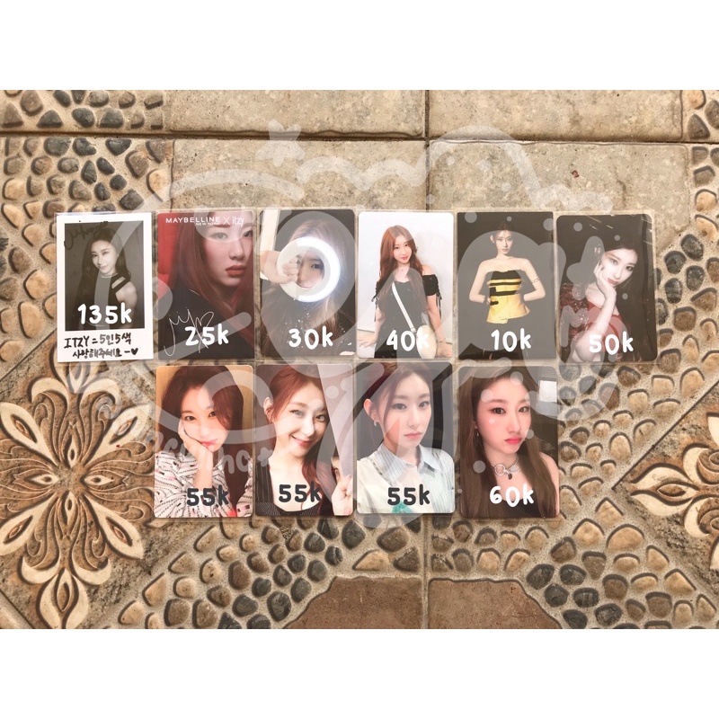pc photocard itzy chaeryeong chaery chaer icy lim guess who lightring case maybelline nbd may august