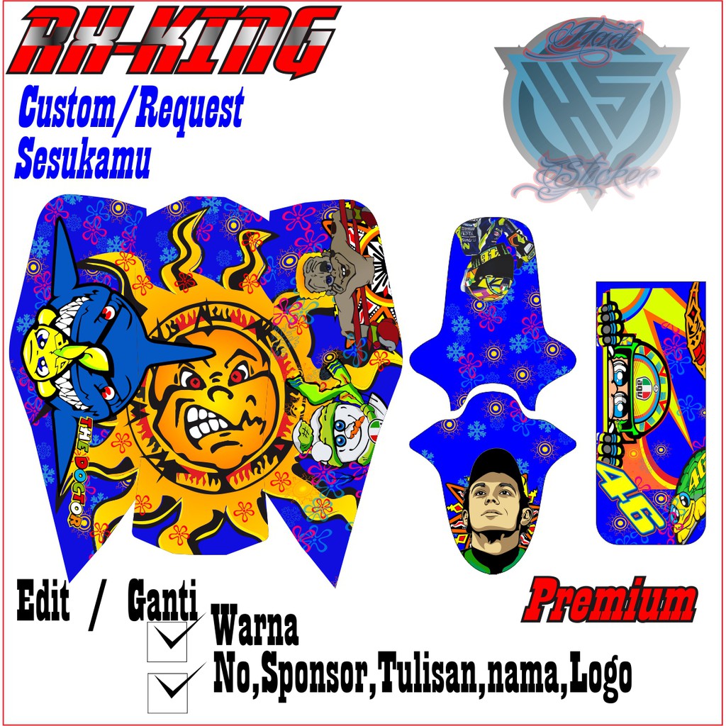 Sticker Decal RX KING ROSSI airbrush//PROMO