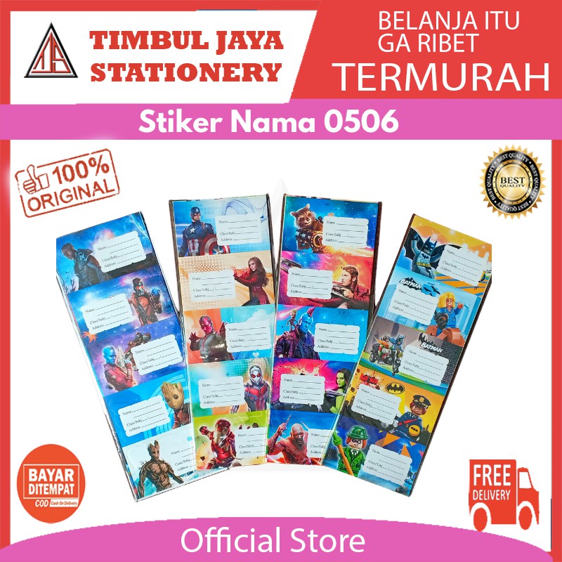 

Stiker nama karakter disney 0506 (40)