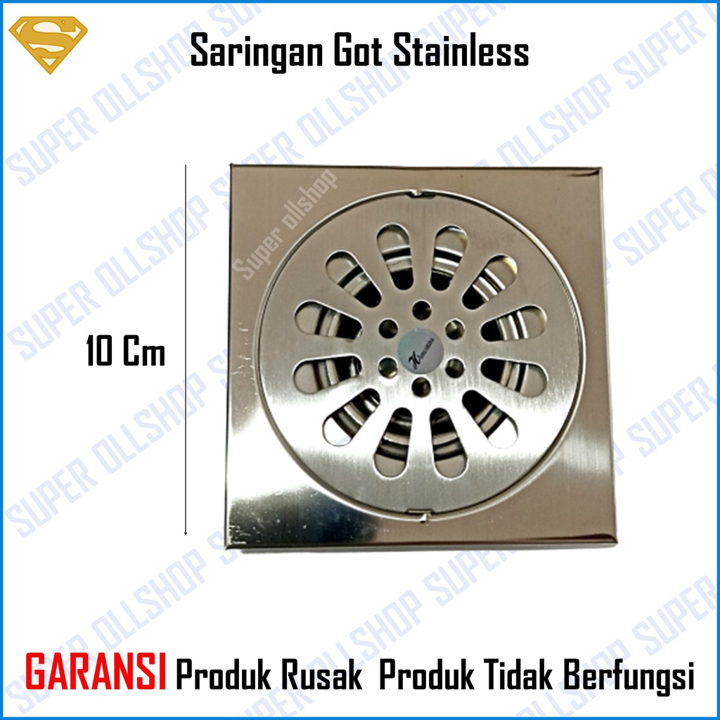Saringan Got Kamar Mandi Stainless Floor Drain Mangkok 4 Inch Anti Karat Murah