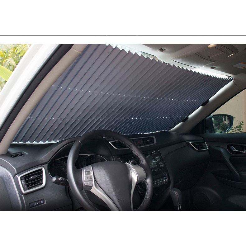 Automatic Sun Shield|Pelindung Anti Panas Dashboard Mobil UV Matahari - Aluminium