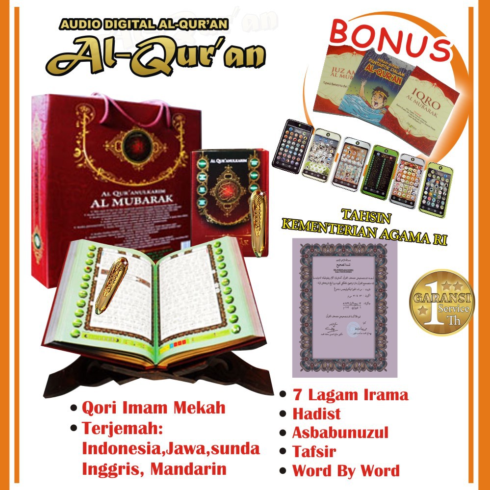 Pen Al Quran Digital Pq Alhira Promo Garansi Resmi Indonesia