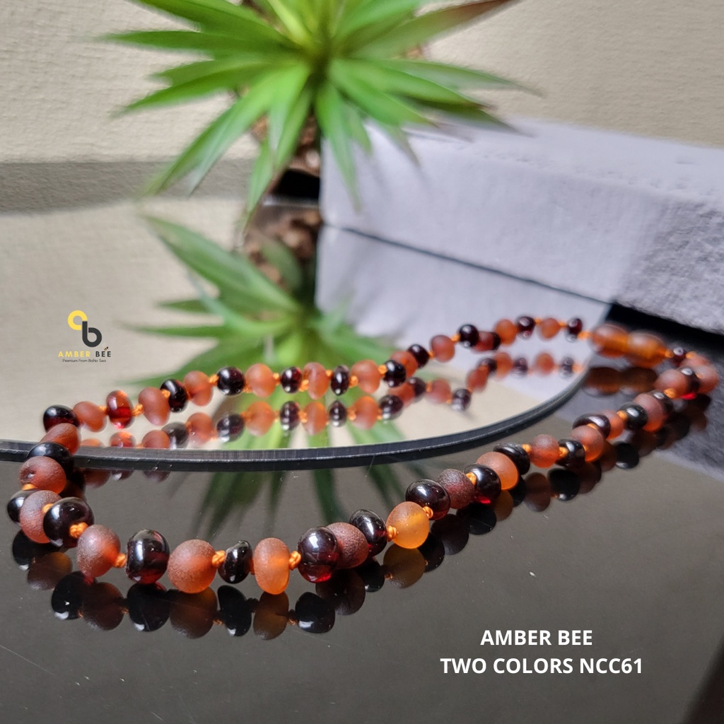 Set Kalung Gelang Amber Anak Premium Mix Cherry Cognac by Amber Bee NBMCC6162