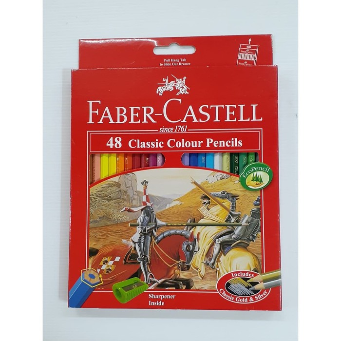 

PENSIL WARNA FABER CASTELL CLASSIC COLOUR 48 WARNA GRATIS RAUTAN