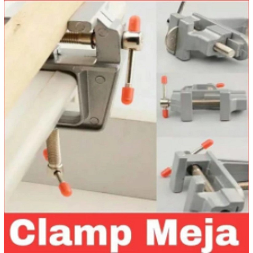 Clamp meja mini vise klem catok vise table alumunium penjepit benda