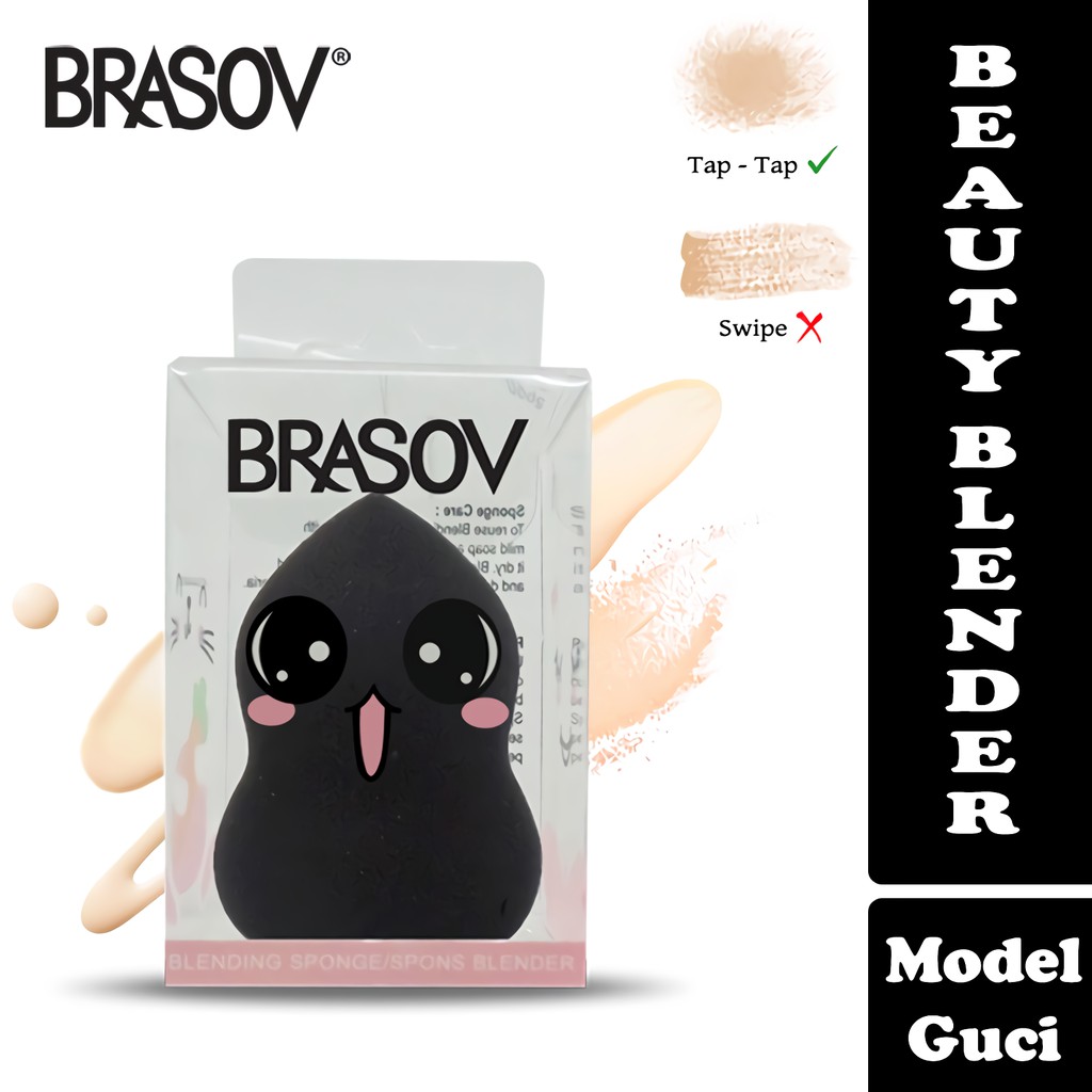 BRASOV Spons Make Up Diameter 3.5 CM Concealer Sponge Blending Spon Beauty Blender