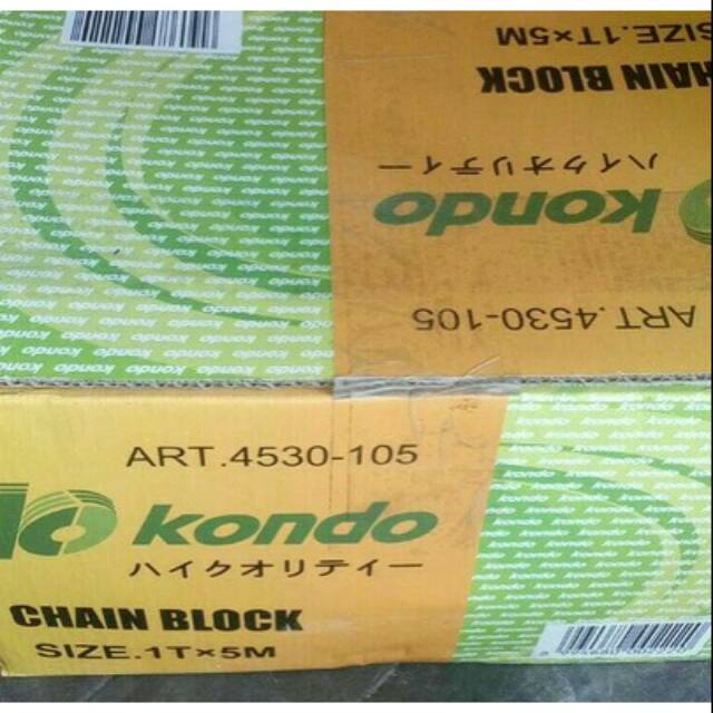 Chain Block Katrol Takel Kerekan Kondo 1Ton