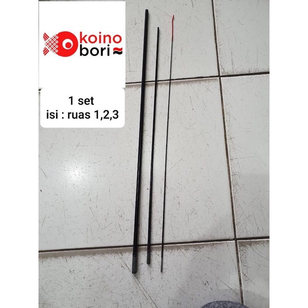 Tegek Ruas Ros Ujung Koinobori, 1 Set Isi Ruas 1 2 3