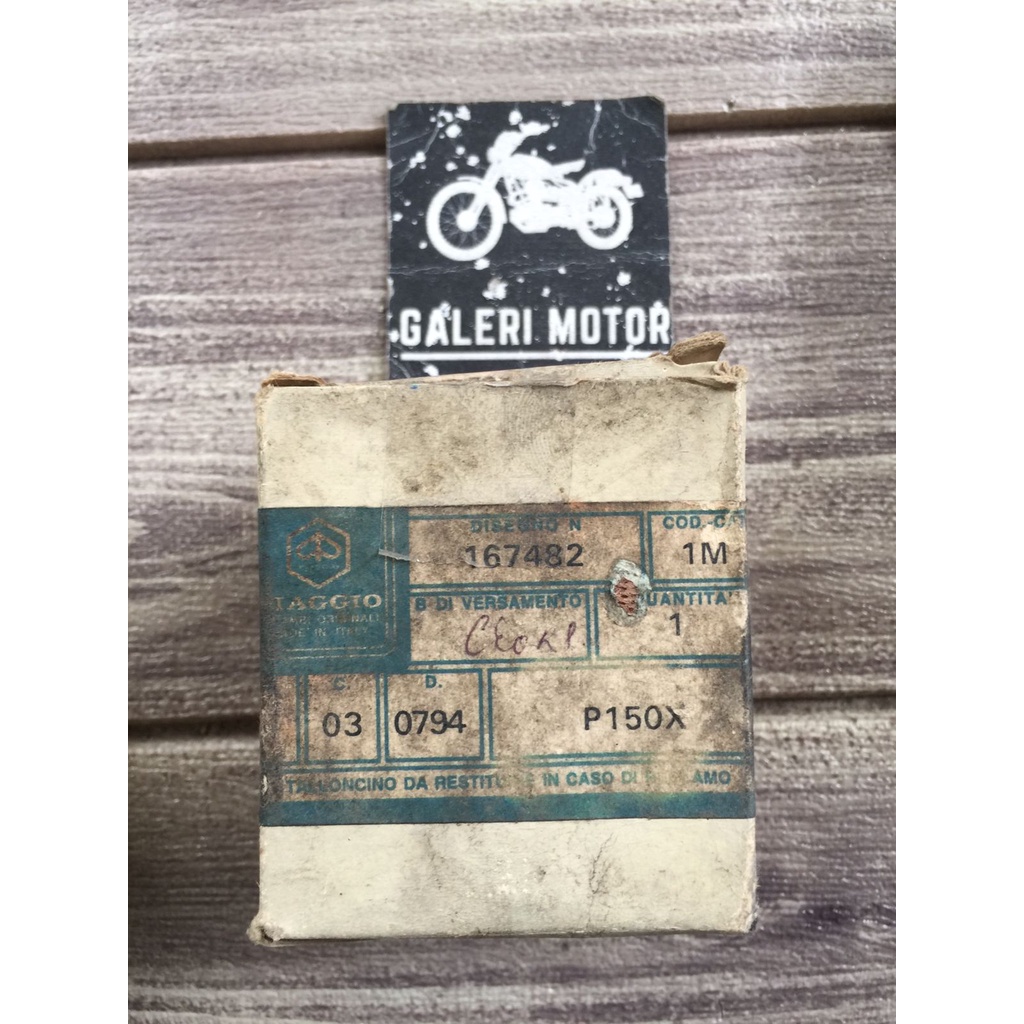 Seher Piston Vespa P 150 X  uk 1M 3M PIAGGIO RICAMBI  ORIGINAL MADE IN ITALY(stock lama)
