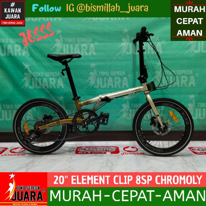 SEPEDA LIPAT ELEMENT CLIP 8S FOLDING 20