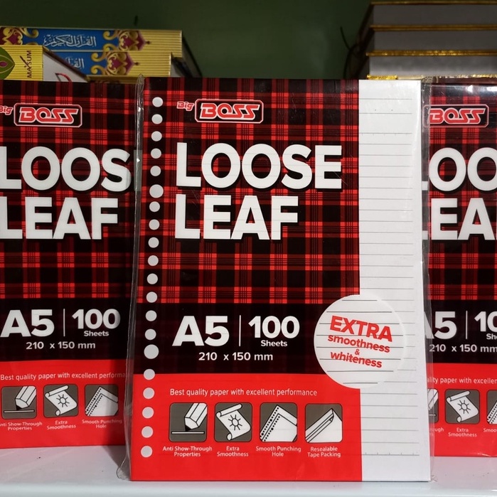 Loose Leaf A5 isi 100 lembar GARIS BIG BOSS