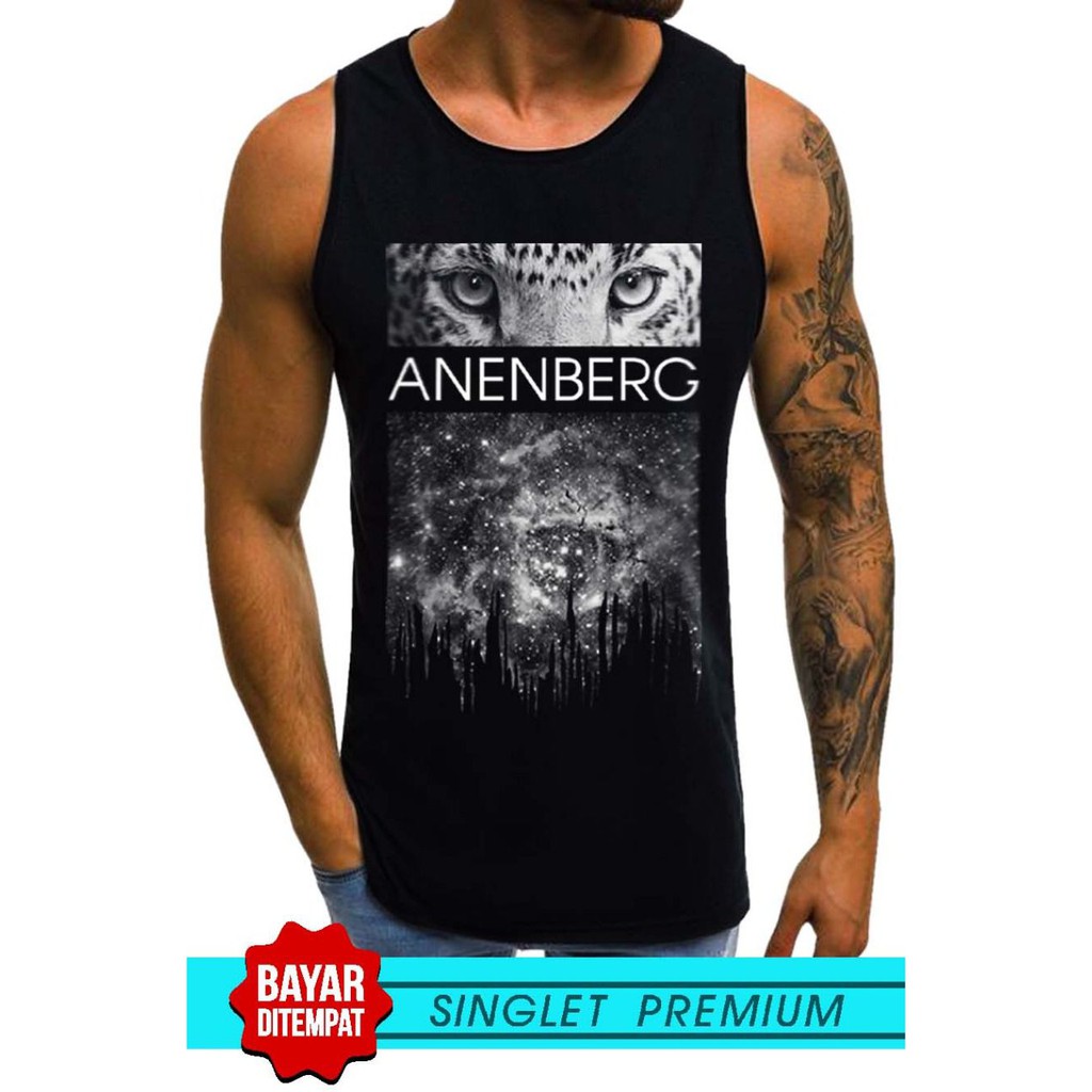 SINGLET LEKBONG PRIA (ANENBERG) / SINGLET LEKBONG GYM /LEKBONG / SINGLET/KAOS DALAM PRIA/KUTANG