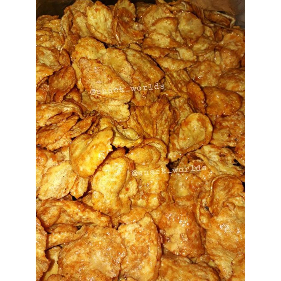 

250gram (1/4kg) Keripik Emping Pedas Manis Utuh ( Balado ) jakarta