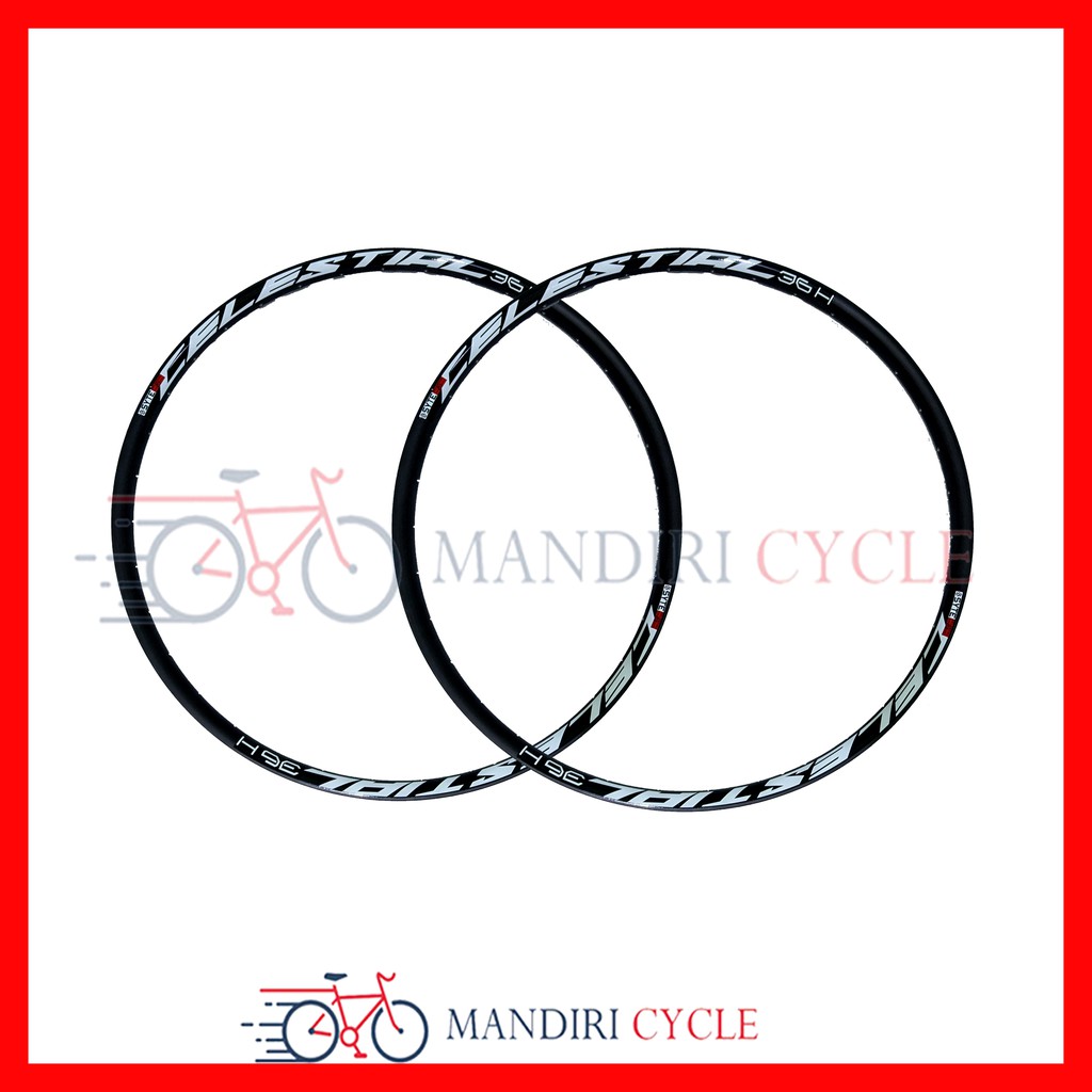 Rims Rim Velg Sepeda SEPASANG 27.5 SYTE CELESTIAL 32 dan 36 H Hole Double Wall Alloy MTB