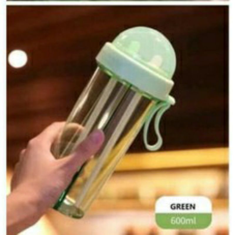BOTOL MINUM 2 FUNGSI/SISI BOTOL MINUM 2 IN 1 600 ML