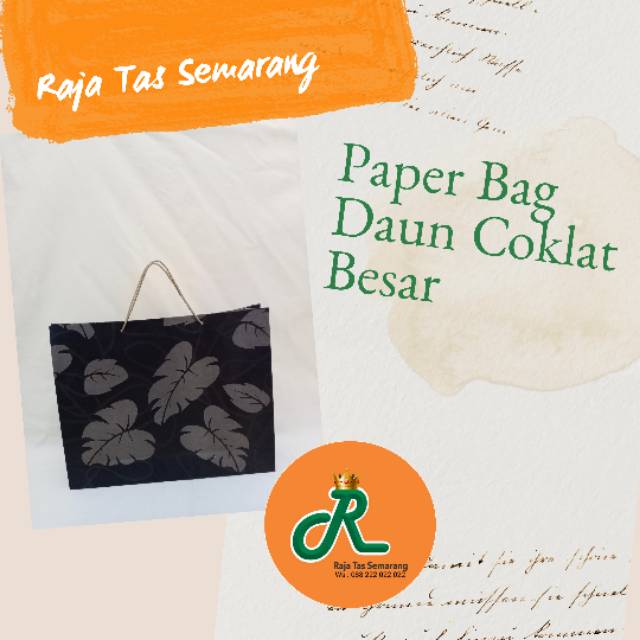

Paper Bag Daun Coklat Besar