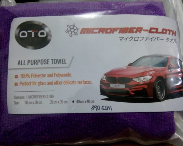 Oto Care Kain Lap Microfiber Mobil Motor Tebal Premium Quality - 40 X 40 Cm 340 Gsm