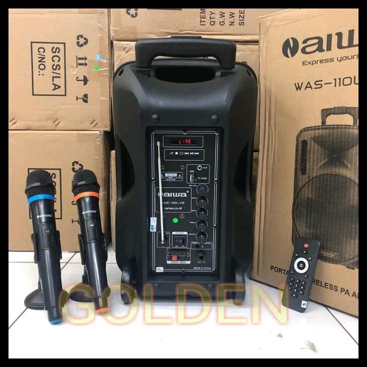 Speaker Portable Meeting Wireless Aiwa WAS 110 LVE - 10 In Bluetooth