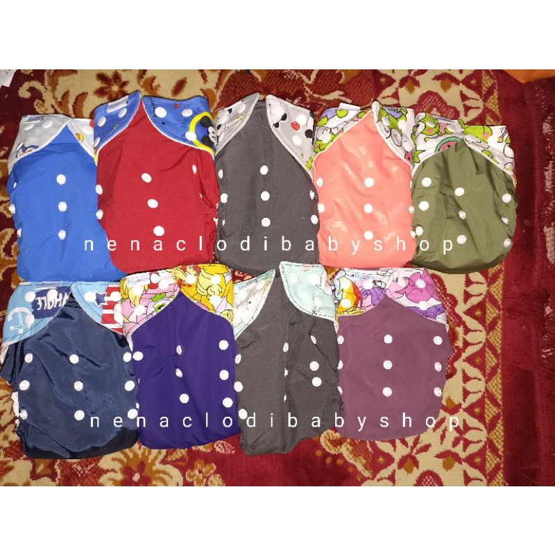Clodi Riyoka Snap 3-15kg 2insert 500ml 0bulan-2tahun cloth diapers diaper clothdiaper clothdiapers n