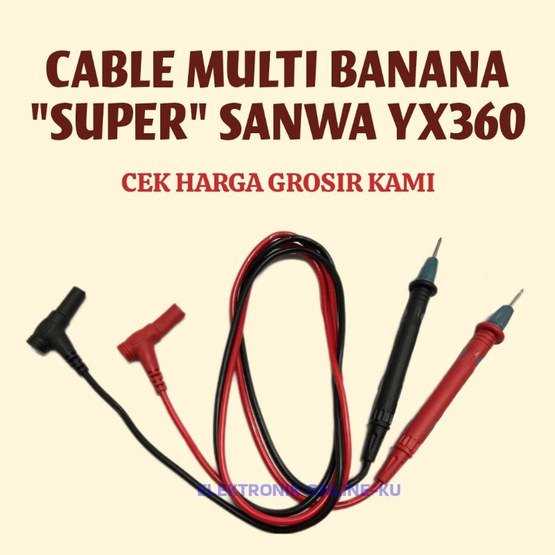 CABLE MULTIMETER BANANA SUPER SANWA YX360