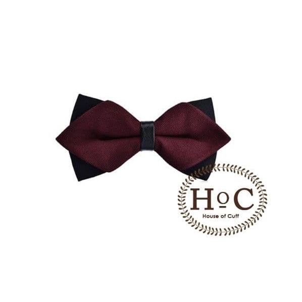 DASI Bow Tie Dasi Kupu Kupu Houseofcuff BOWTIE DIAMOND BLACK MAROON (G1G5) Dasi branded Dasi pria ke