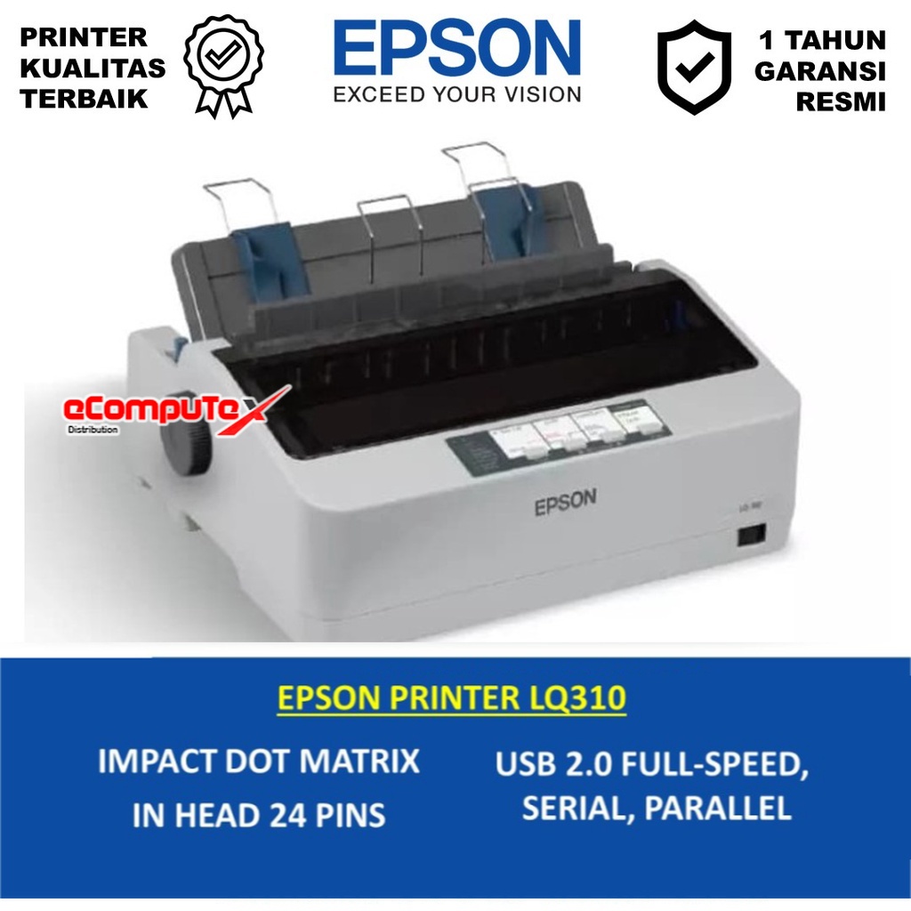 PRINTER EPSON LQ- 310 / PRINTER KASIR NOTA LQ310 DOT MATRIX - RESMI