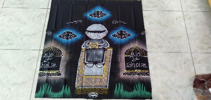 Sarung Batik Anak Seni Lukis Size 100x170cm / Sarung Batik Anak Cap Malam