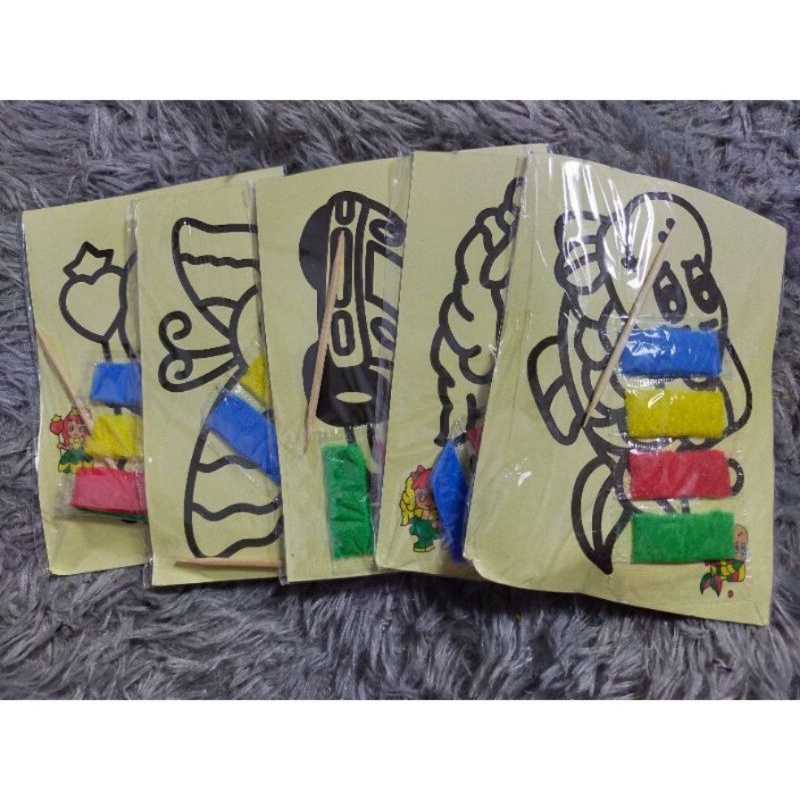 50pcs pasir lukis/mewarnai gambar //pasir pasiran murah