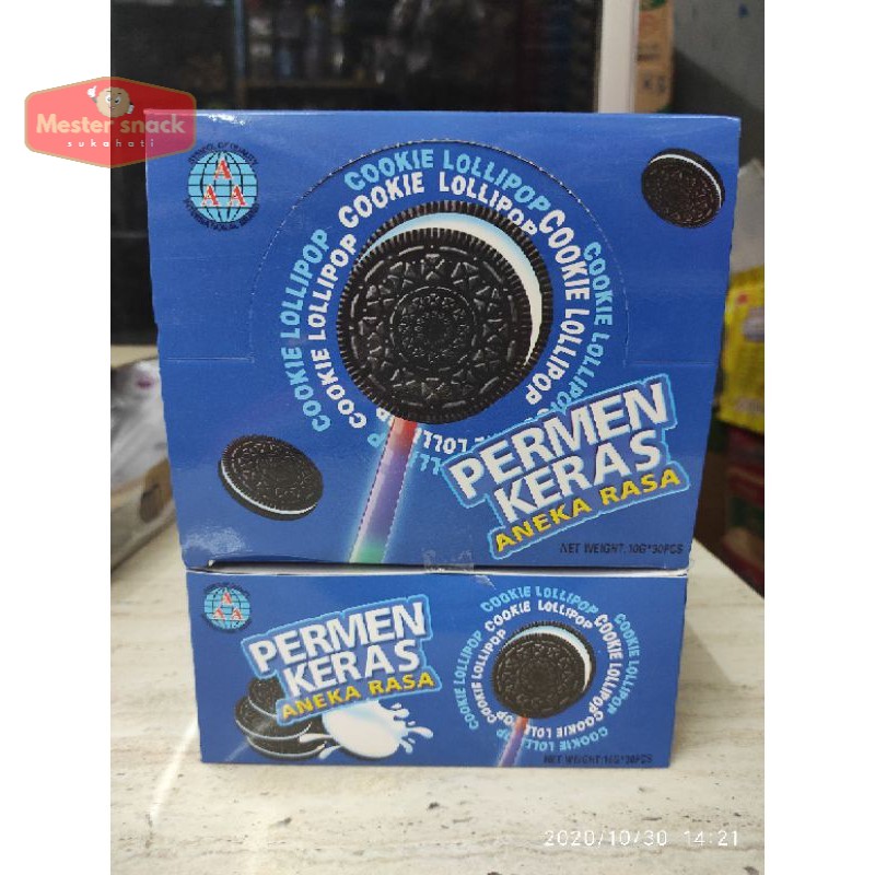 

Permen Keras Aneka Rasa Cookie Lollypop