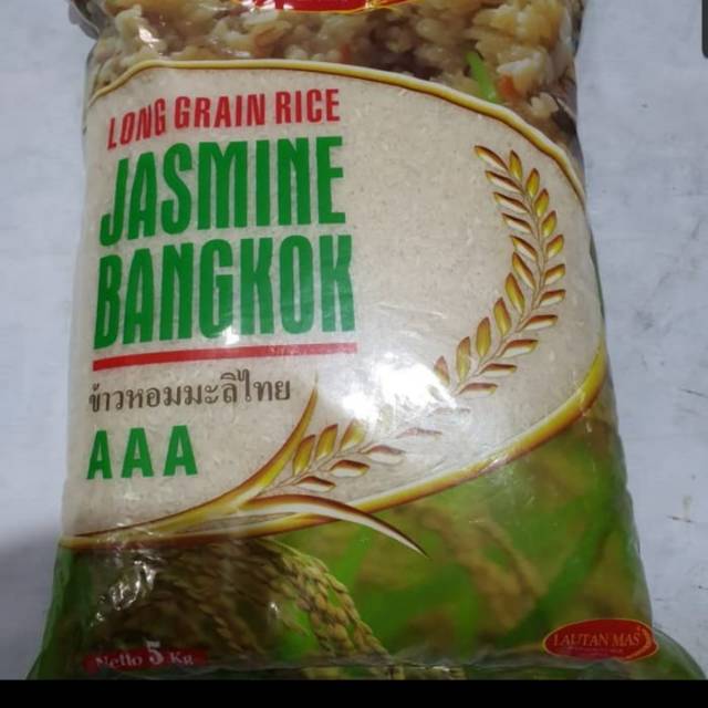 

Beras Thailand Bangkok AAA Long Grain Rice Premium Jasmine 5kg 5 kg