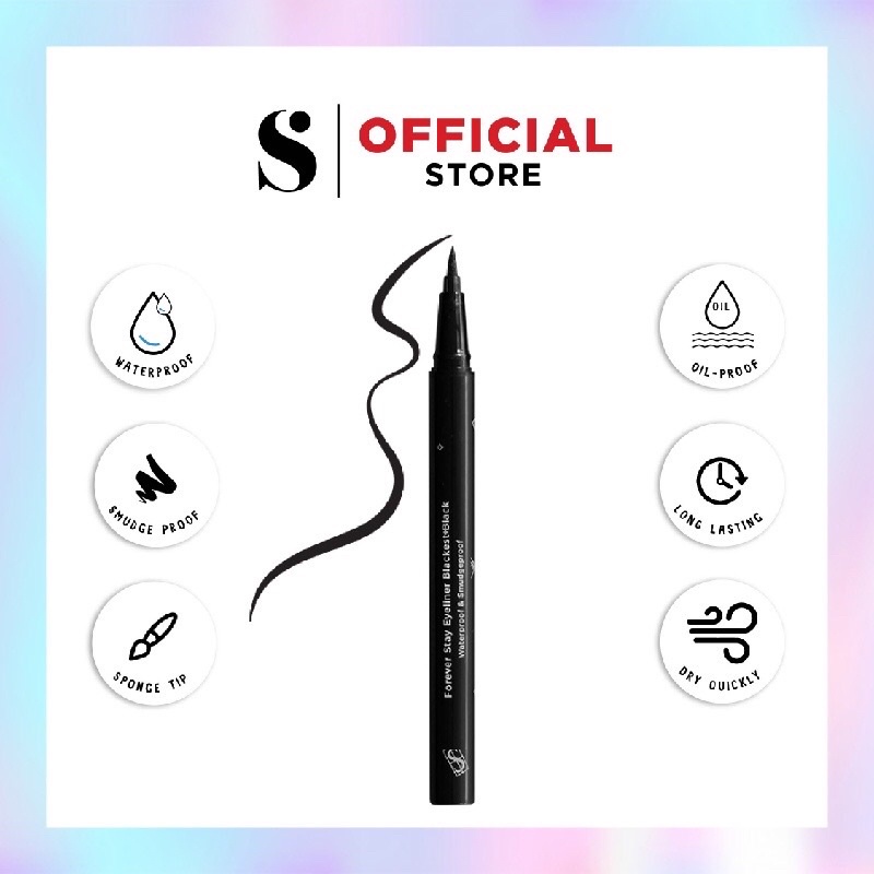 Somethinc Forever Stay Eyeliner Blackest Black waterproof &amp; Smudgeproof