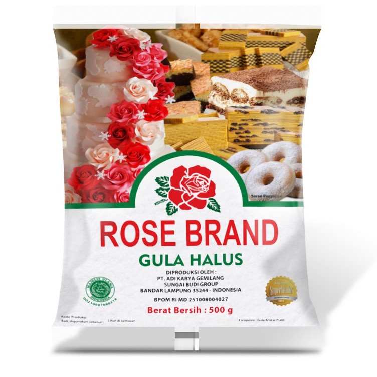 

Gula Halus Rose Brand 500 gr