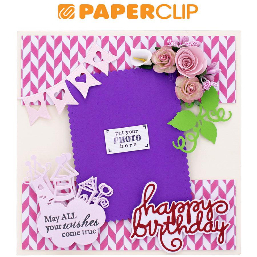

SCRAPFRAME 20 X 20 CM BIRTHDAY 4 GREEN
