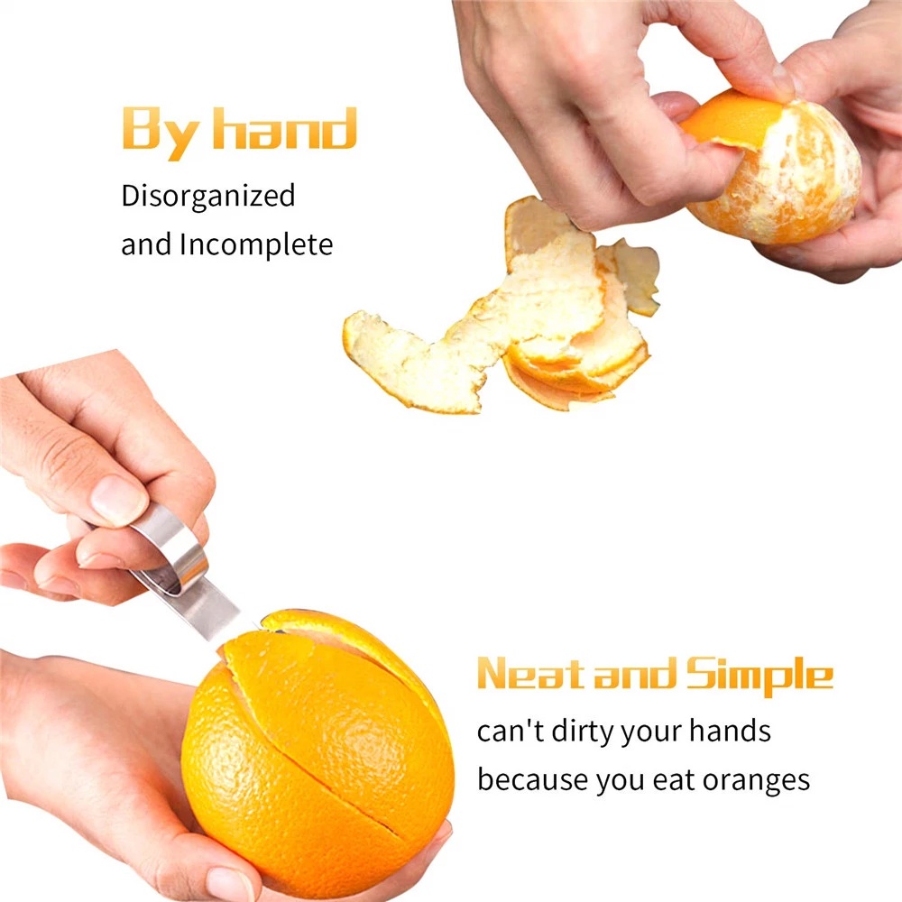 Alat Pengupas Kulit Jeruk / Lemon Bahan Stainless Steel