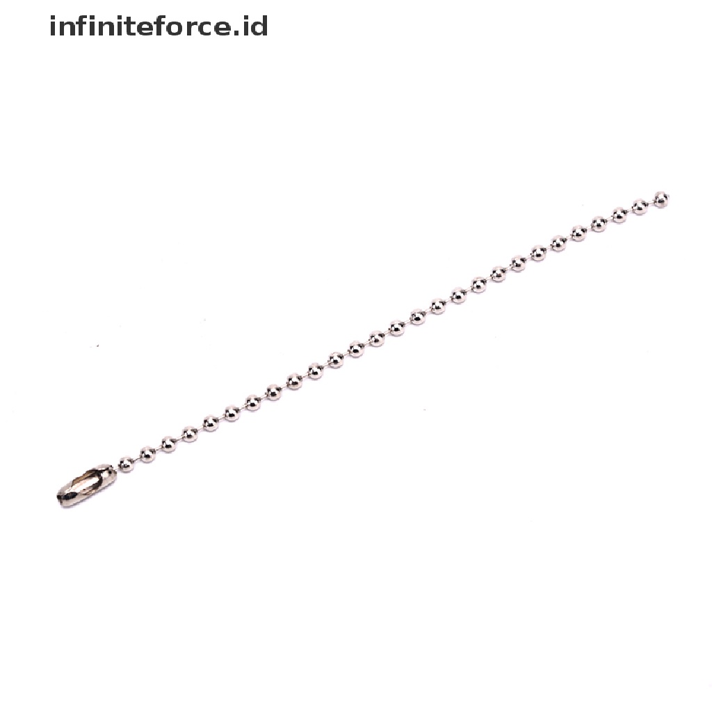 Infiniteforce.id 10pcs Gantungan Kunci Manik-Manik 3.5 &quot;0.09&quot; Diy