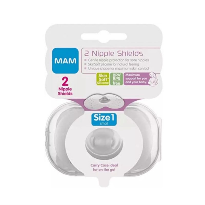 MAM 2 Nipple Shields Size 1 &amp; 2