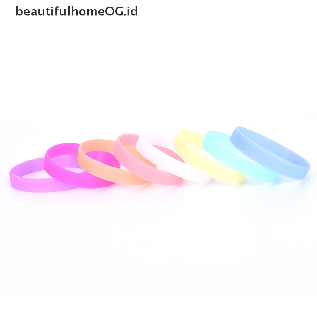 Gelang Bahan Karet Silikon Glow In The Dark