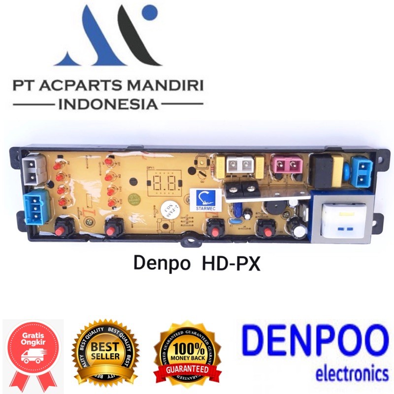 DENPOO DWF-093HT 4 tombol modul pcb mesin cuci Top Loading